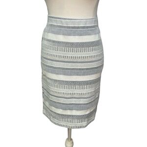Loft Striped Knit Skirt